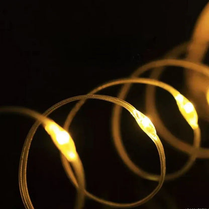 Compact Aurora String Lights with USB Charging and Flexible Light Distribution
