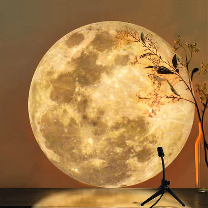 LED Projection Lamp with Earth & Moon Design – Atmospheric Night Light for Ceiling & Bedroom