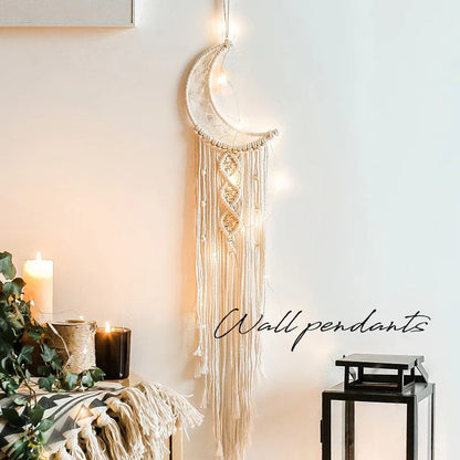 Handcrafted Macramé Dreamcatcher with Lights for Women