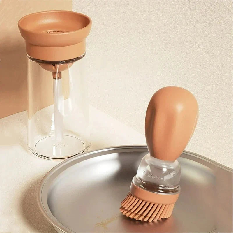Oil Dispenser with Silicone Brush – Precise Dispensing for Cooking and Grilling
