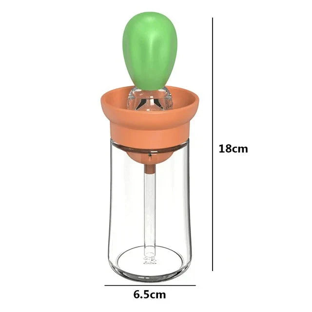 Oil Dispenser with Silicone Brush – Precise Dispensing for Cooking and Grilling