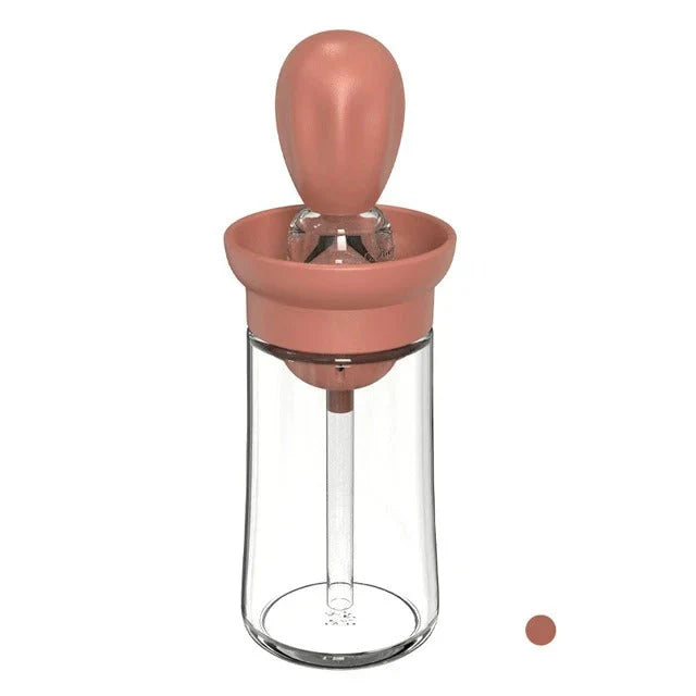 Oil Dispenser with Silicone Brush – Precise Dispensing for Cooking and Grilling