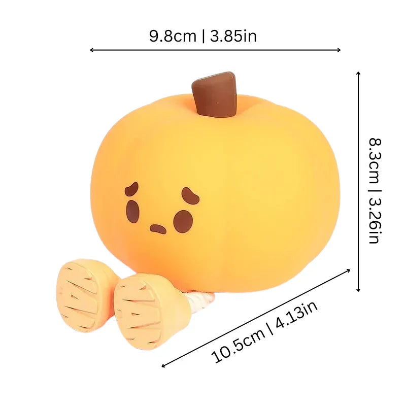 Pumpkin-Shaped Table Lamp for a Cozy Ambiance