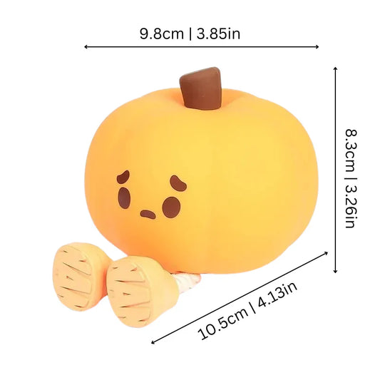 Pumpkin-Shaped Table Lamp for a Cozy Ambiance