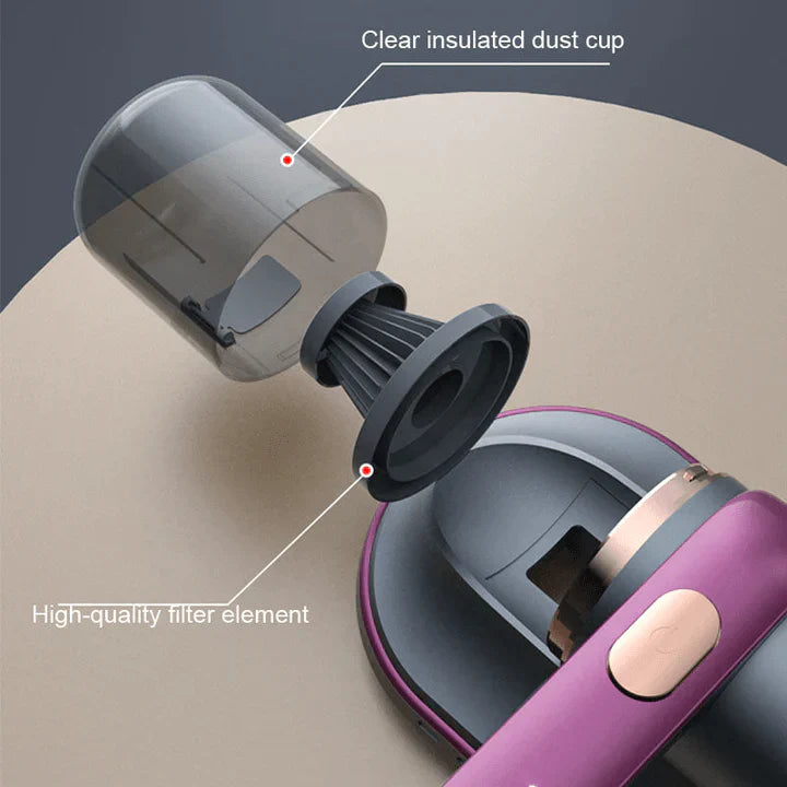 Portable High-Frequency Vacuum Cleaner for Mattresses and Upholstery – Effective Dust and Mite Remover for Home