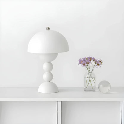 Scandinavian Table Lamp with Gold Accents – Modern Design Lamp for Living Room, Bedroom & Office