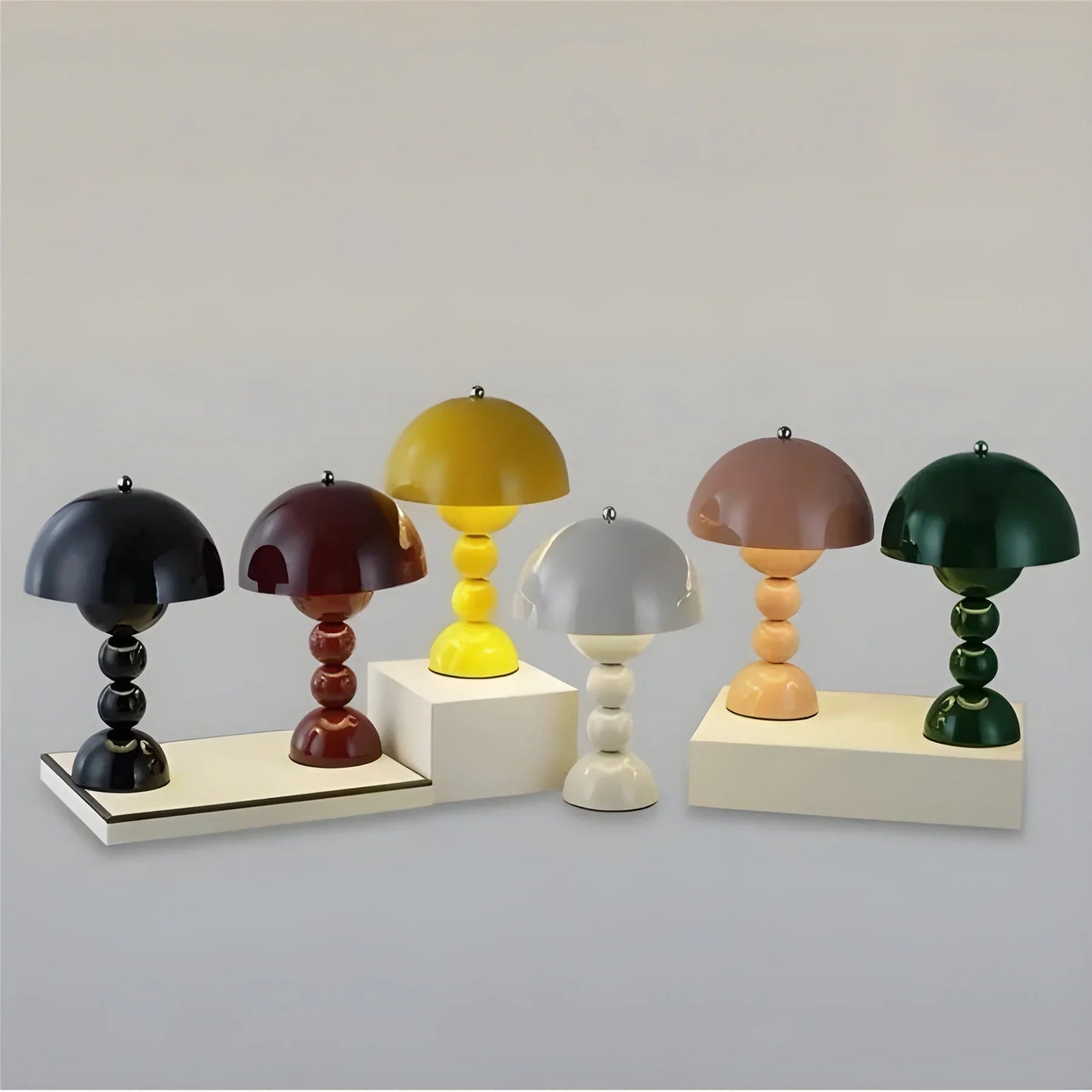Scandinavian Table Lamp with Gold Accents – Modern Design Lamp for Living Room, Bedroom & Office