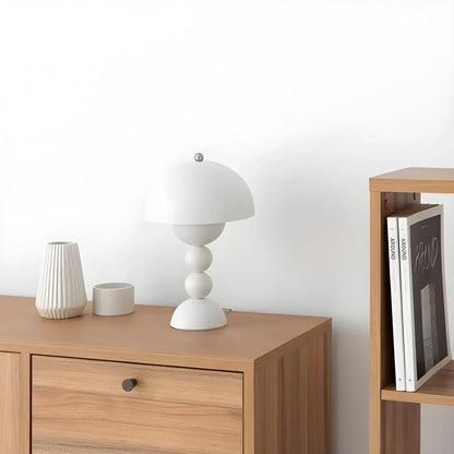 Scandinavian Table Lamp with Gold Accents – Modern Design Lamp for Living Room, Bedroom & Office