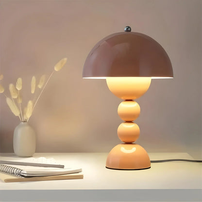 Scandinavian Table Lamp with Gold Accents – Modern Design Lamp for Living Room, Bedroom & Office