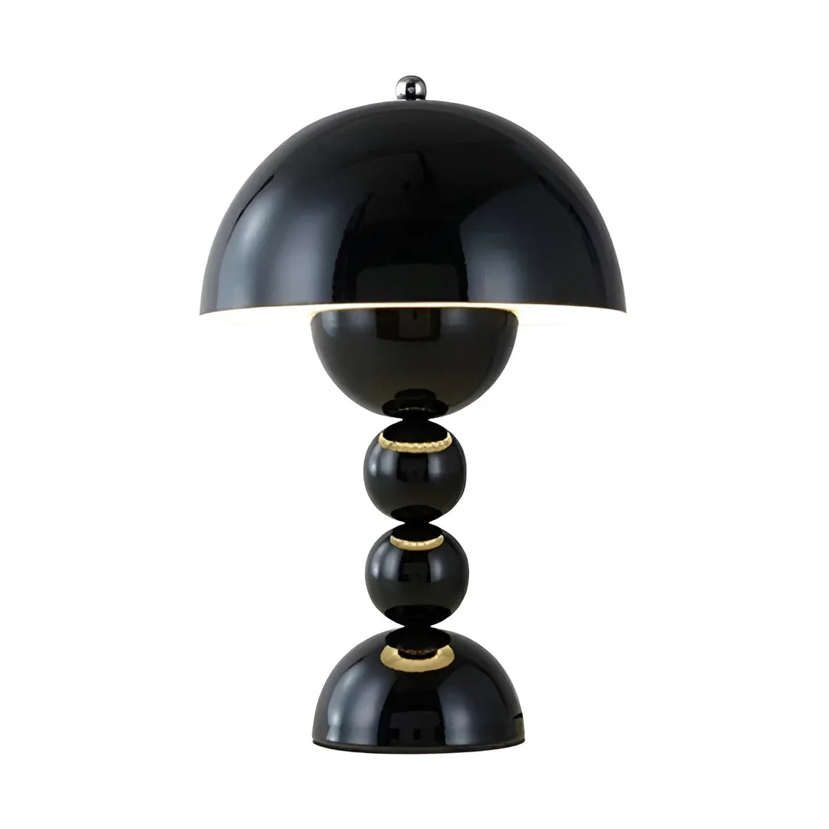 Scandinavian Table Lamp with Gold Accents – Modern Design Lamp for Living Room, Bedroom & Office