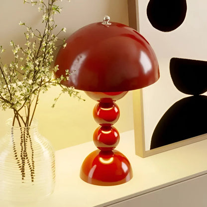 Scandinavian Table Lamp with Gold Accents – Modern Design Lamp for Living Room, Bedroom & Office