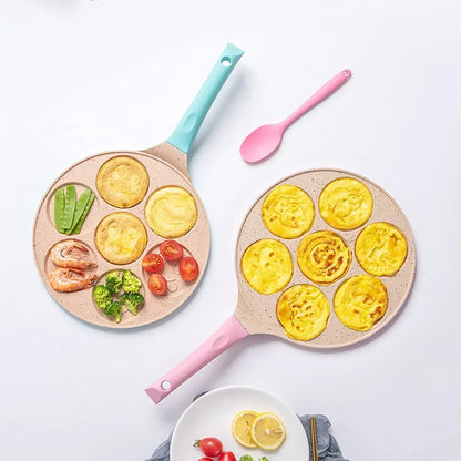 Kids Breakfast Pan with Fun Shapes for Creative Fried Eggs and Pancakes