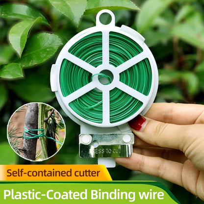 Garden Twist Tie Wire – 50m Roll for Plant Care and Gardening, Flexible Wire for Plant Support and Fastening