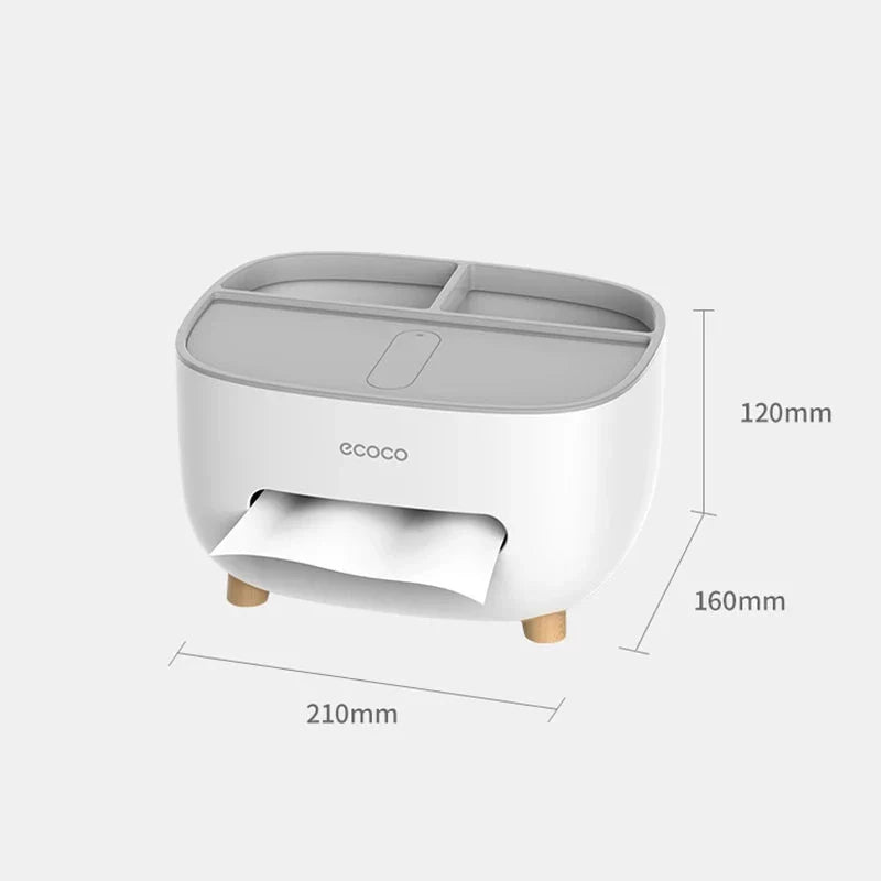 4-in-1 Multifunctional Tissue Box with Organizer