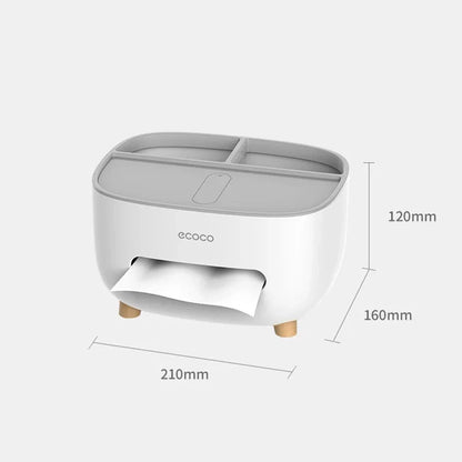 4-in-1 Multifunctional Tissue Box with Organizer