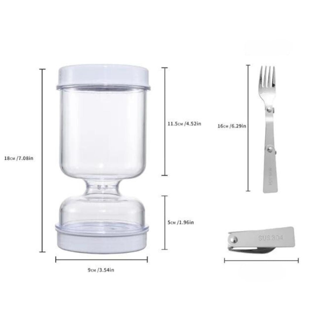 Fresh-Keeping Glass Container with Strainer and Water Circulation