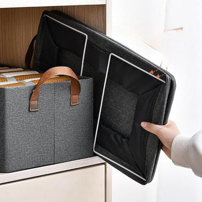 Versatile Foldable Storage Box for Clothes and Textiles