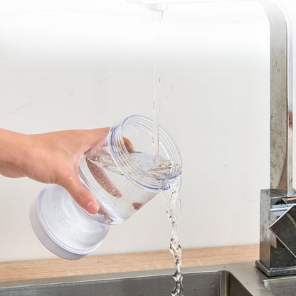 Fresh-Keeping Glass Container with Strainer and Water Circulation