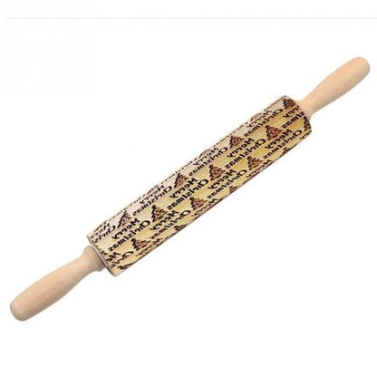 Engraved Rolling Pin for Creative Patterns – Perfect for Decorating Cookies, Biscuits, and Dough