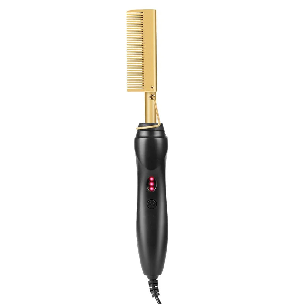 Easy Hair – Professional Hair Straightening Set with Gold Comb