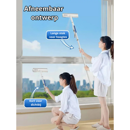 3-in-1 Window Squeegee with Spray and Wiping Function – Practical Glass Cleaner for Streak-Free Windows