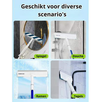 3-in-1 Window Squeegee with Spray and Wiping Function – Practical Glass Cleaner for Streak-Free Windows