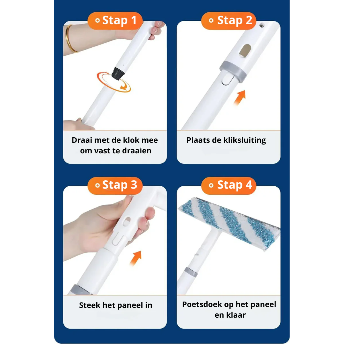 3-in-1 Window Squeegee with Spray and Wiping Function – Practical Glass Cleaner for Streak-Free Windows