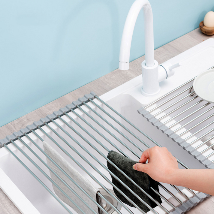 Roll-Up Drying Rack – Flexible Drying Stand for Kitchen and Bathroom