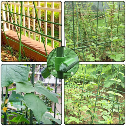 Plant Support Clip for Fences – Practical Holder for Poles and Nets for Plant Support