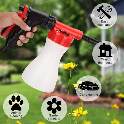 High-Pressure Foam Sprayer with Nozzle – Efficient Cleaning and Garden Gun for Home and Outdoor Use