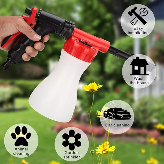 High-Pressure Foam Sprayer with Nozzle – Efficient Cleaning and Garden Gun for Home and Outdoor Use