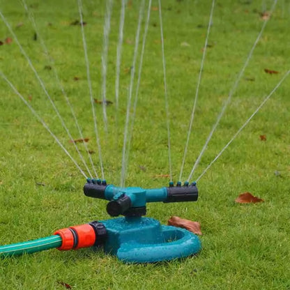Adjustable Garden Sprinkler – 360° Rotating Spray System for Efficient Lawn Watering