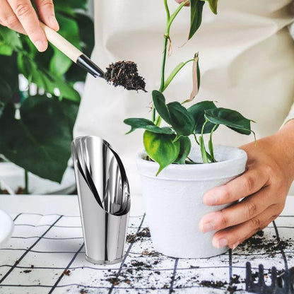 Durable Stainless Steel Garden Trowel – High-Quality Scoop for Potting Soil in the Garden and on the Balcony