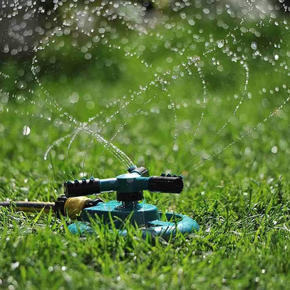 Adjustable Garden Sprinkler – 360° Rotating Spray System for Efficient Lawn Watering