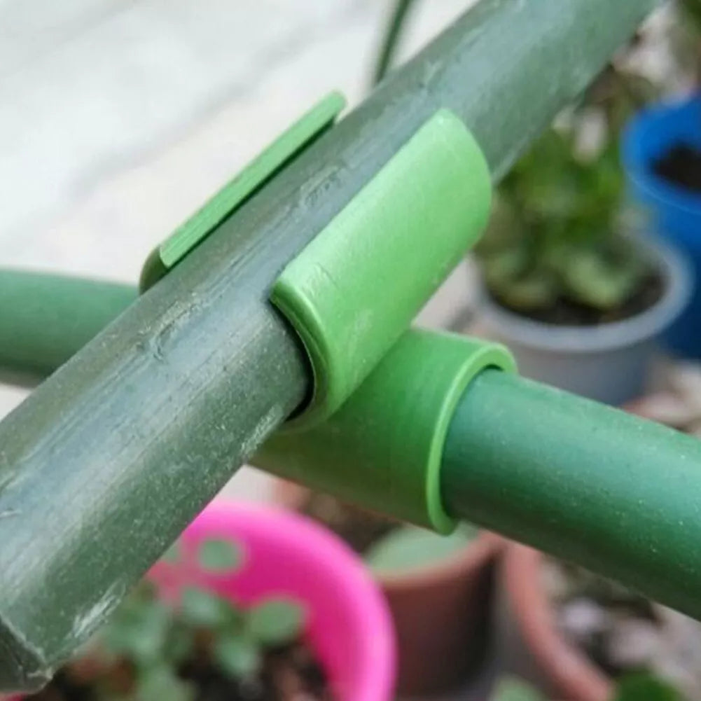 Plant Support Clip for Fences – Practical Holder for Poles and Nets for Plant Support