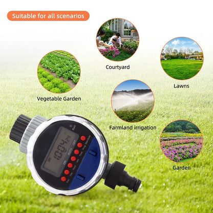 Digital Watering Timer with LCD Display – Automatic Watering Solution for Garden Plants and Efficient Garden Care