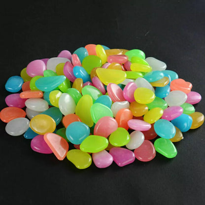 Glow-in-the-Dark Garden Stones – Phosphorescent Pebbles for Decoration in Various Colors