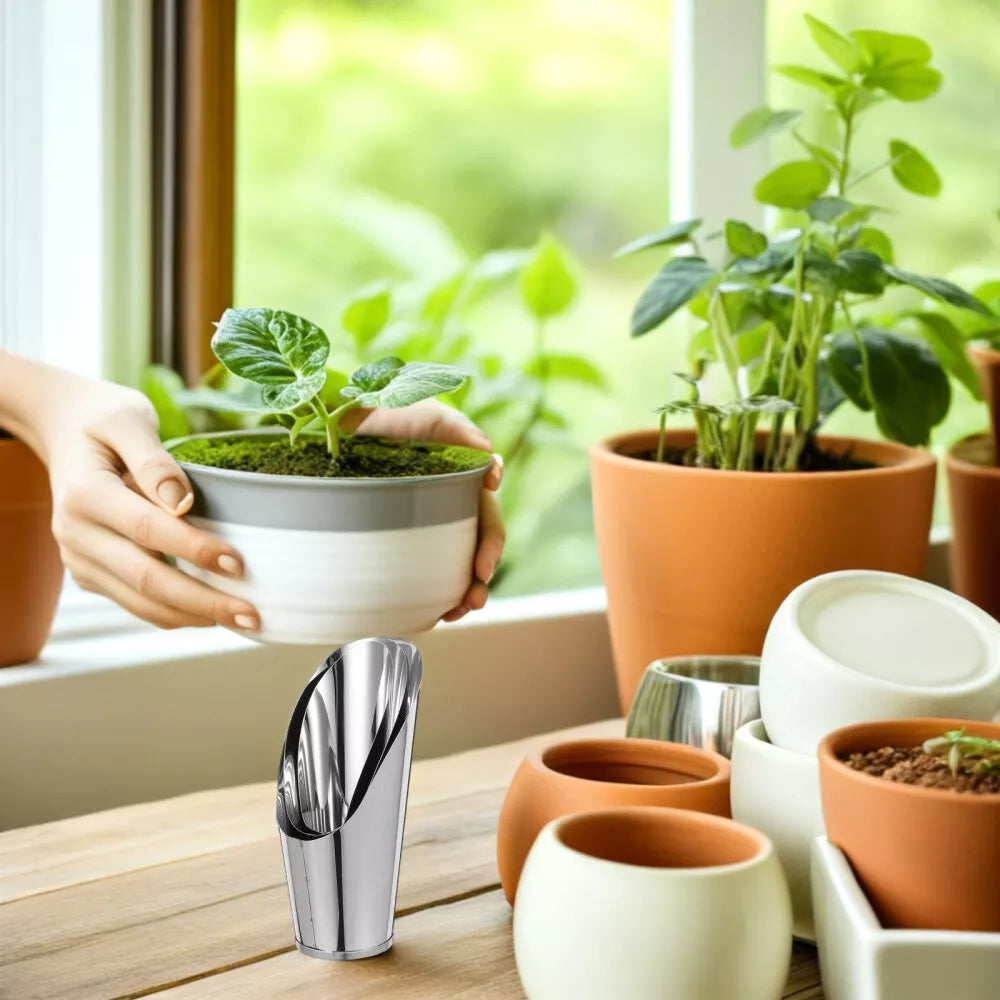 Durable Stainless Steel Garden Trowel – High-Quality Scoop for Potting Soil in the Garden and on the Balcony