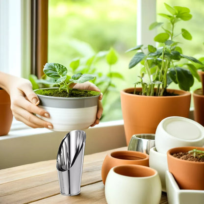Durable Stainless Steel Garden Trowel – High-Quality Scoop for Potting Soil in the Garden and on the Balcony