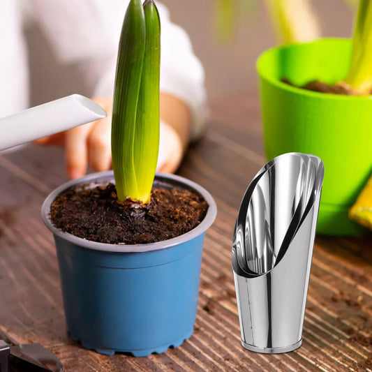 Durable Stainless Steel Garden Trowel – High-Quality Scoop for Potting Soil in the Garden and on the Balcony
