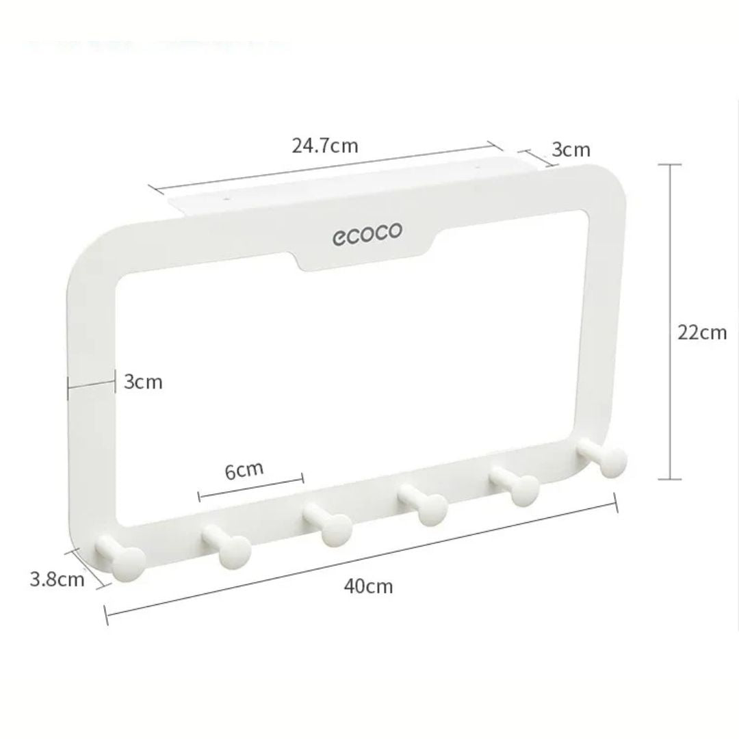 Flexible door hook for practical storage
