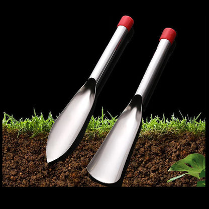 Stainless Steel Weed Puller With Wooden Handle – Sturdy Digging Tool For The Garden