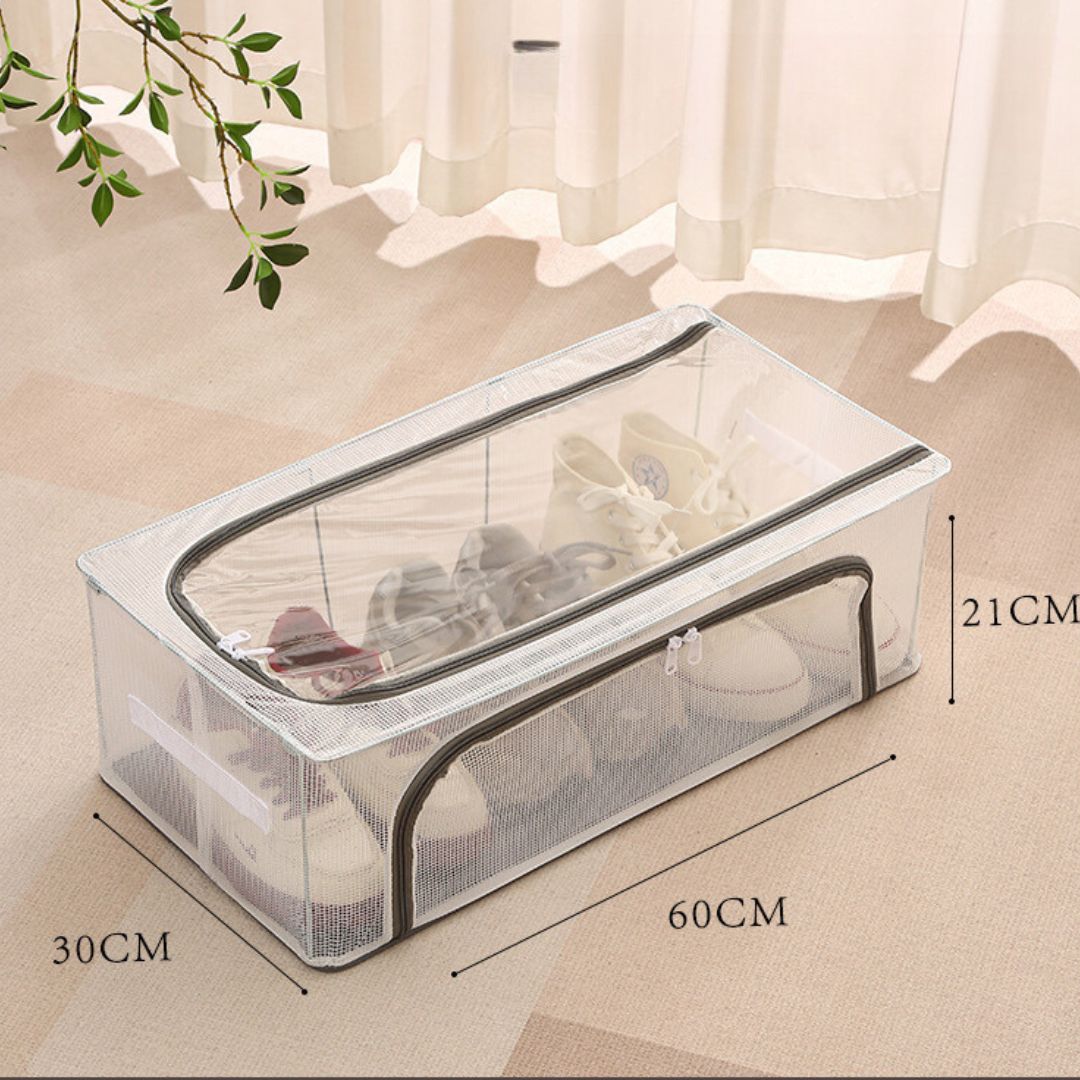 Compact Foldable Shoe Box for Practical Storage