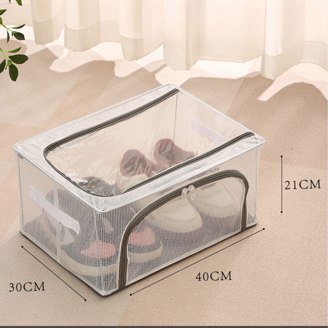Compact Foldable Shoe Box for Practical Storage