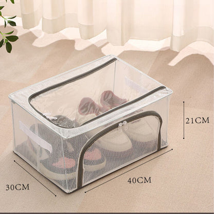 Compact Foldable Shoe Box for Practical Storage