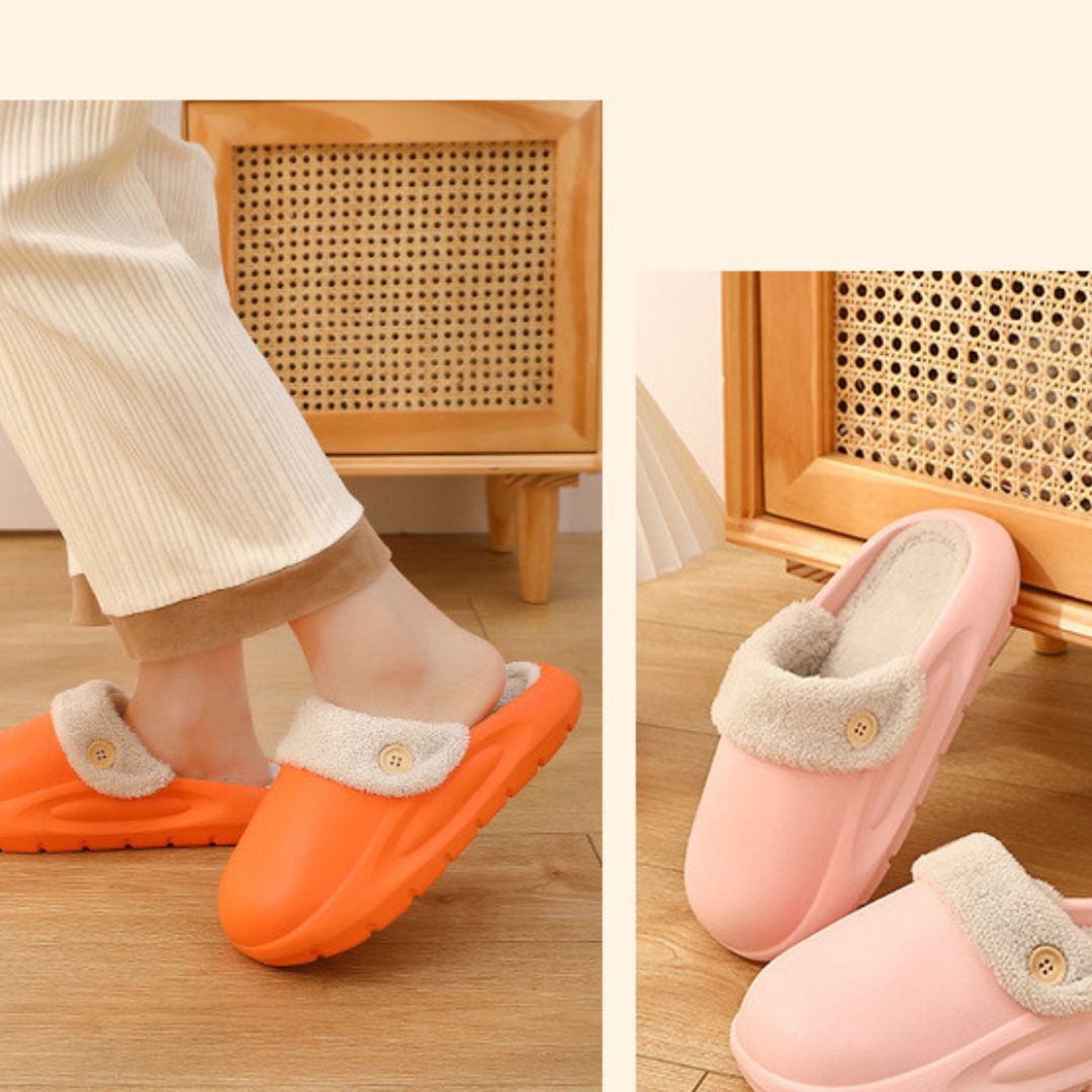 2-in-1 Indoor & Outdoor Slippers – Comfortable, Warm Slippers for Everyday Wear