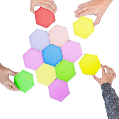 Interactive LED Wall Panels with RGB Color Control and Music Synchronization