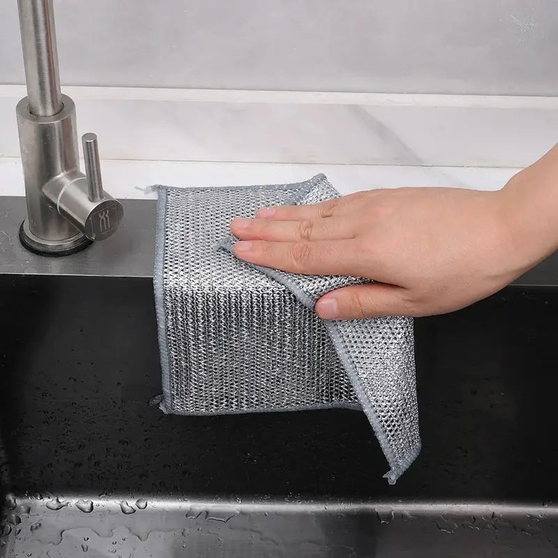 Hygienic Cleaning Cloth Made of Silver Wire