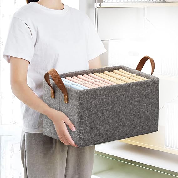 Versatile Foldable Storage Box for Clothes and Textiles