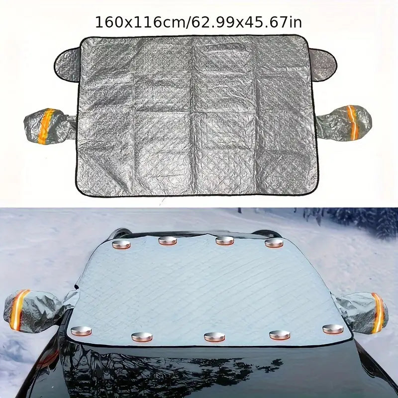 Winter-Resistant Magnetic Windshield Cover